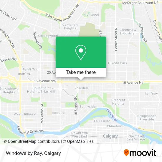 Windows by Ray map