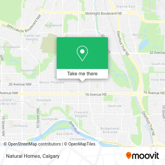 Natural Homes map