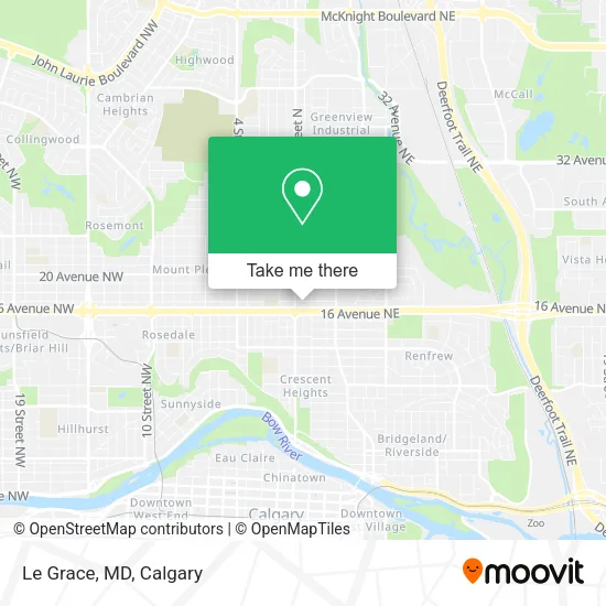 Le Grace, MD map