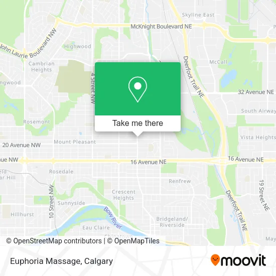 Euphoria Massage map