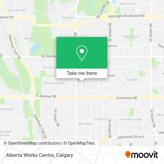 Alberta Works Centre map