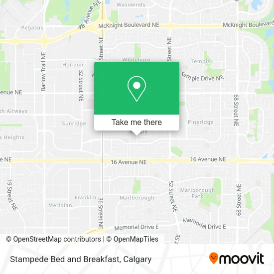 Stampede Bed and Breakfast map