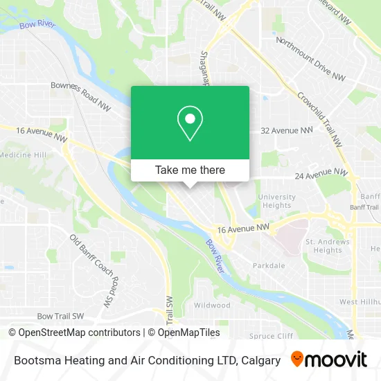 Bootsma Heating and Air Conditioning LTD map
