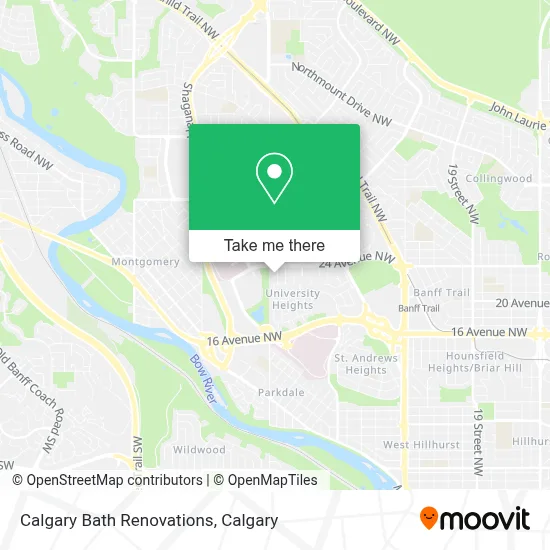 Calgary Bath Renovations map