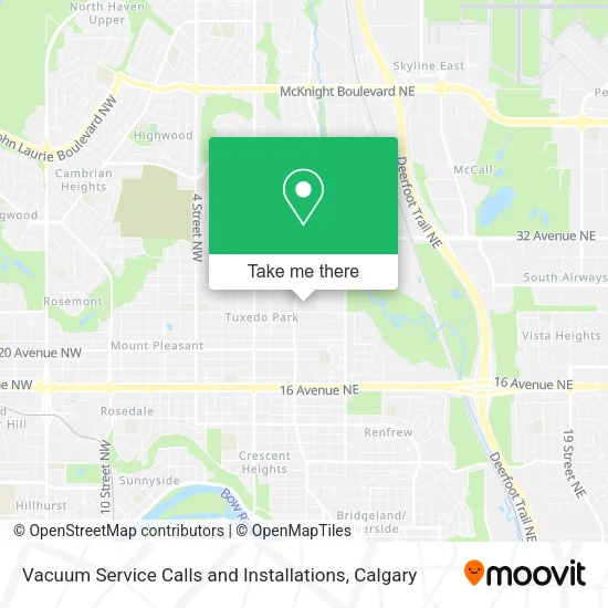 Vacuum Service Calls and Installations map