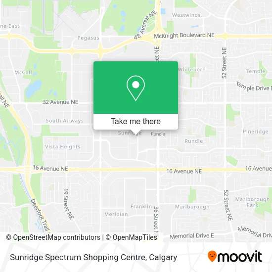 Sunridge Spectrum Shopping Centre map