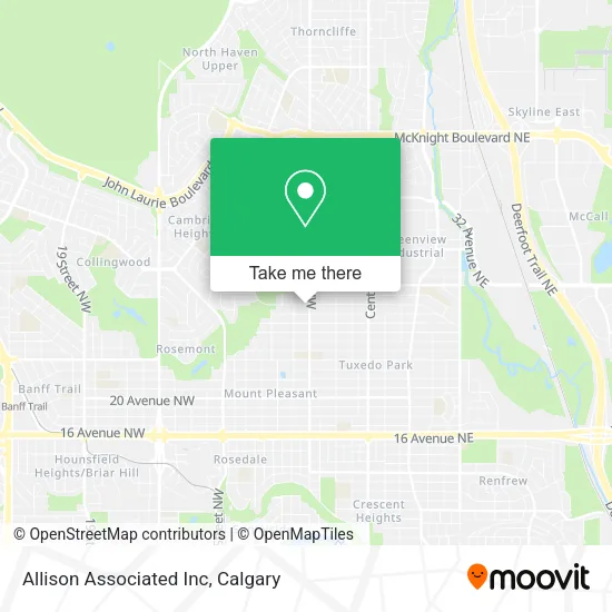 Allison Associated Inc map