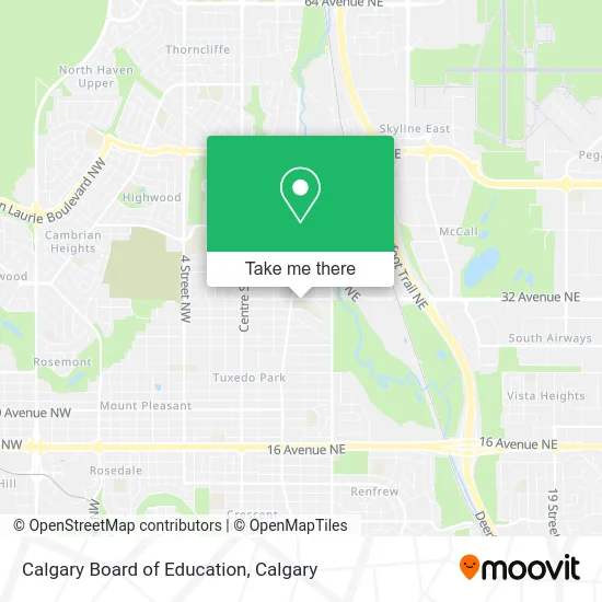 Calgary Board of Education map