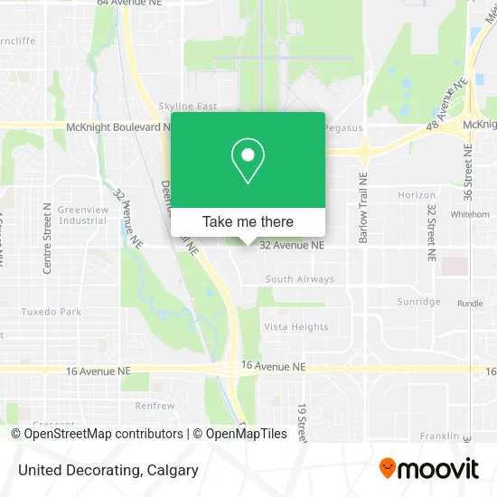 United Decorating map