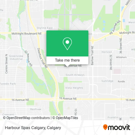 Harbour Spas Calgary map