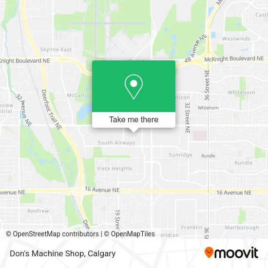 Don's Machine Shop map