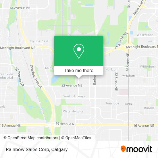 Rainbow Sales Corp map