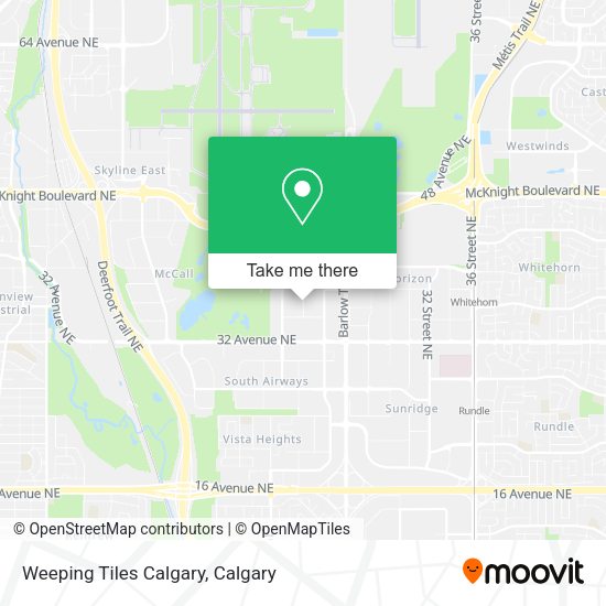 Weeping Tiles Calgary map