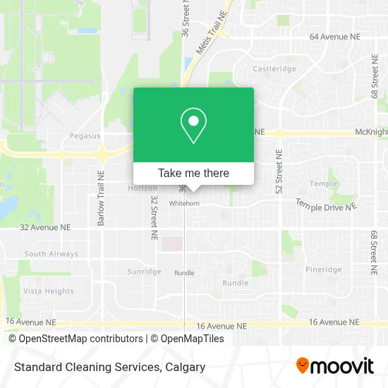 Standard Cleaning Services map