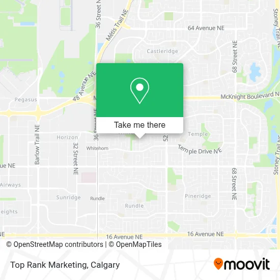 Top Rank Marketing map