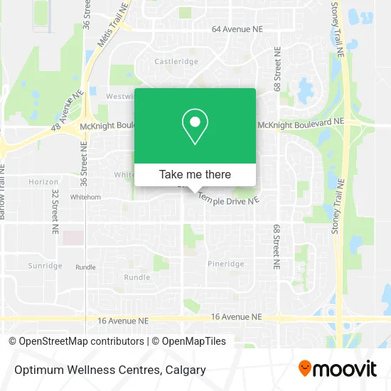 Optimum Wellness Centres map