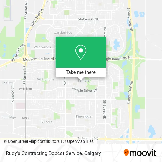 Rudy's Contracting Bobcat Service map