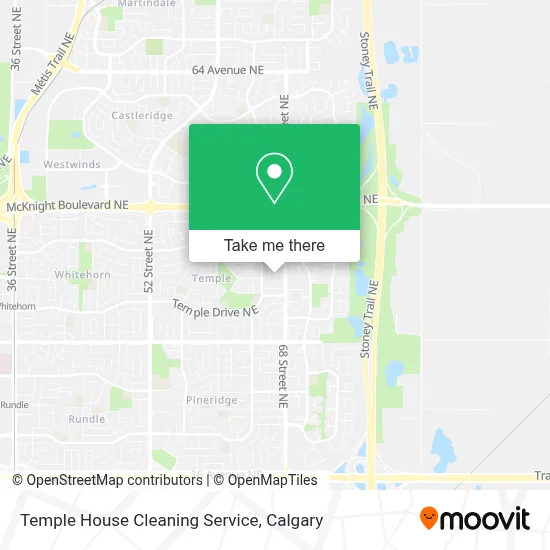 Temple House Cleaning Service map