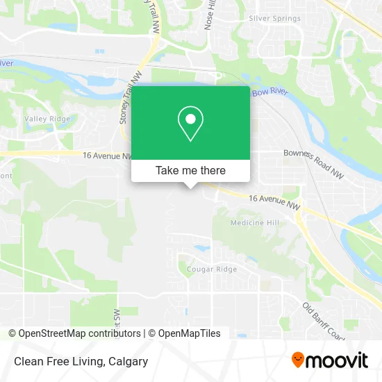 Clean Free Living map