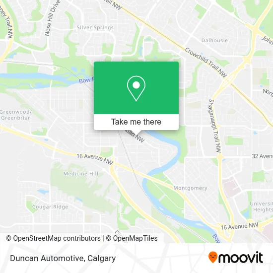 Duncan Automotive map