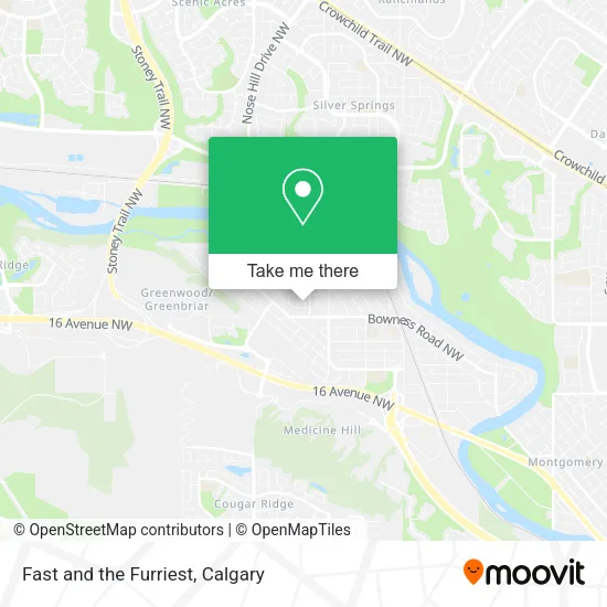 Fast and the Furriest map