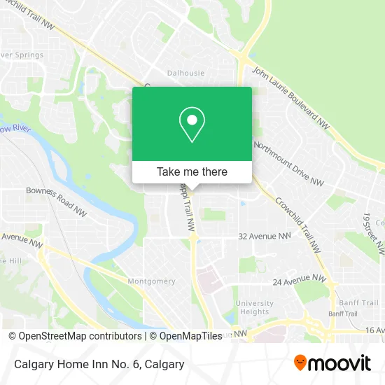 Calgary Home Inn No. 6 map