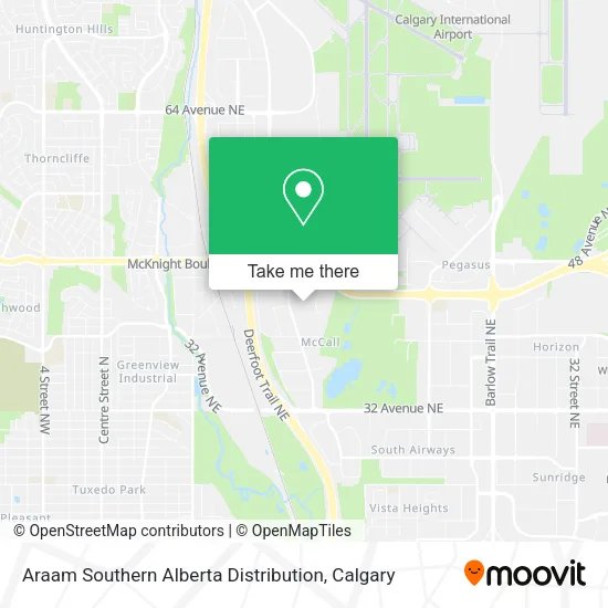 Araam Southern Alberta Distribution map