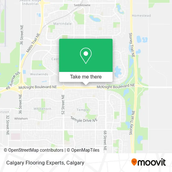 Calgary Flooring Experts map