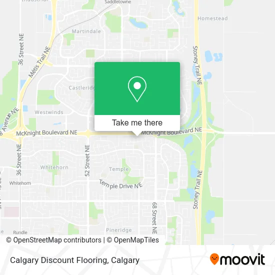 Calgary Discount Flooring map