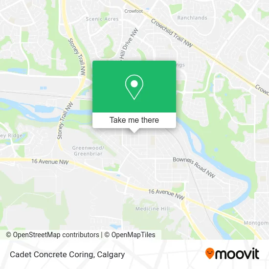 Cadet Concrete Coring map