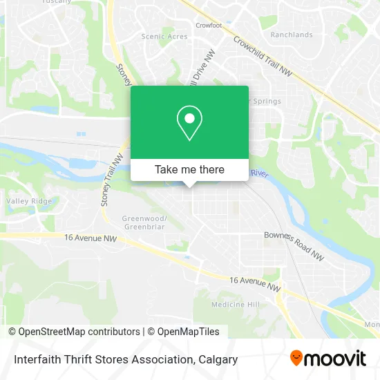 Interfaith Thrift Stores Association map