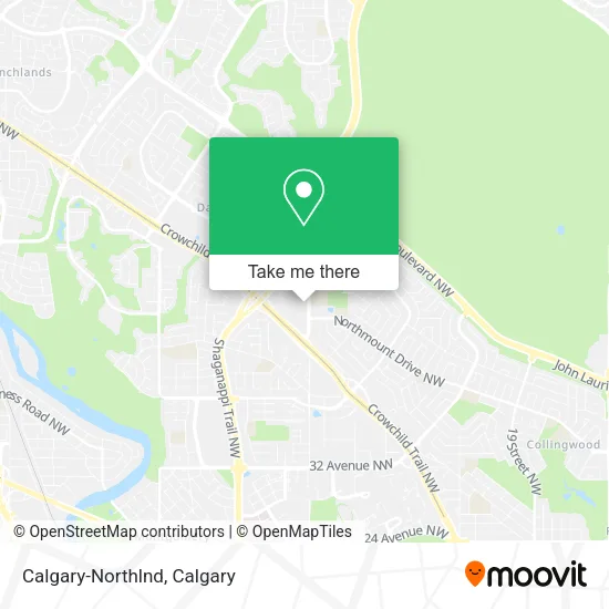 Calgary-Northlnd map