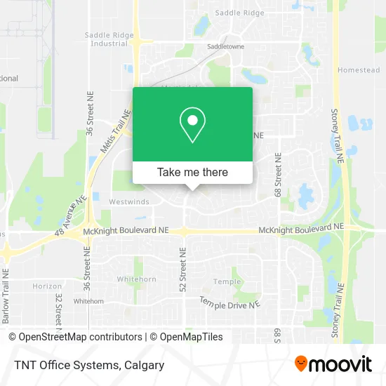 TNT Office Systems map