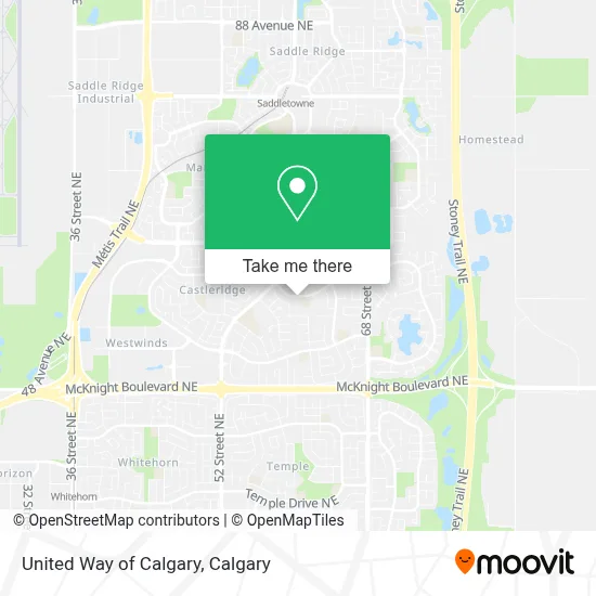 United Way of Calgary map