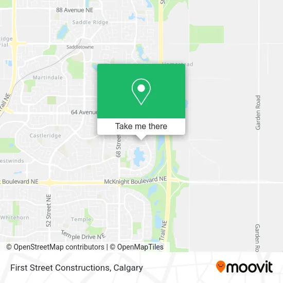 First Street Constructions map