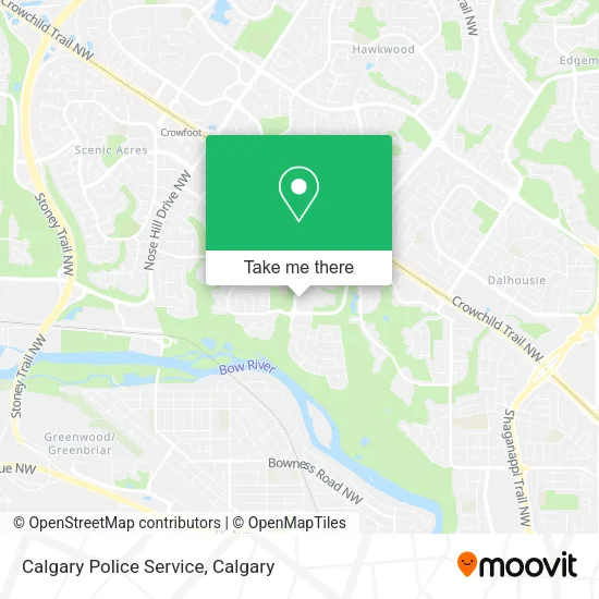 Calgary Police Service map