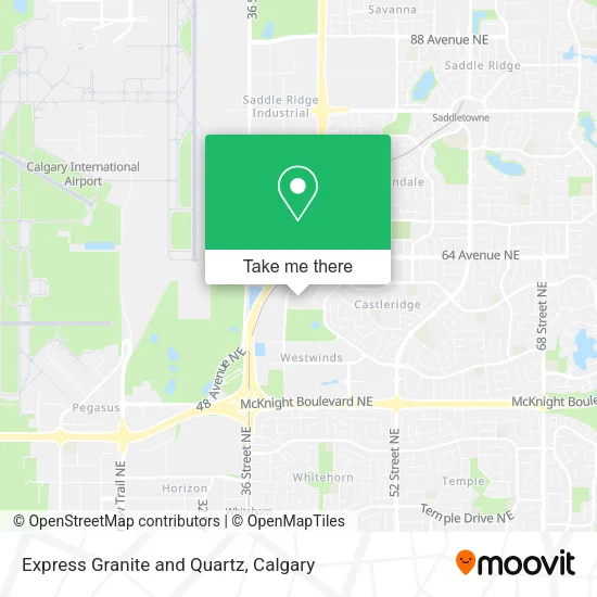 Express Granite and Quartz map