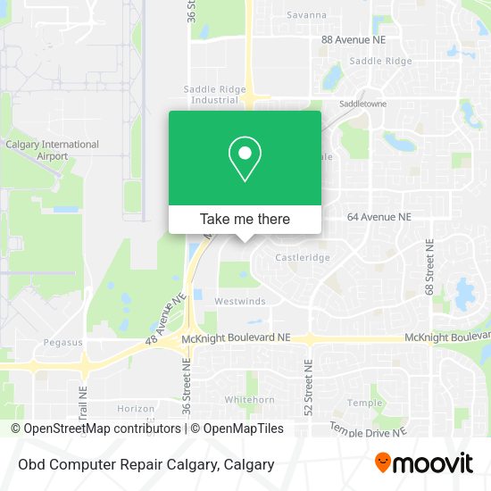 Obd Computer Repair Calgary map