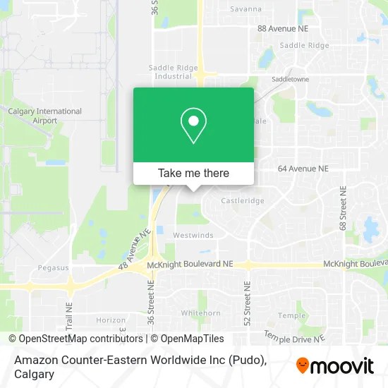 Amazon Counter-Eastern Worldwide Inc (Pudo) map