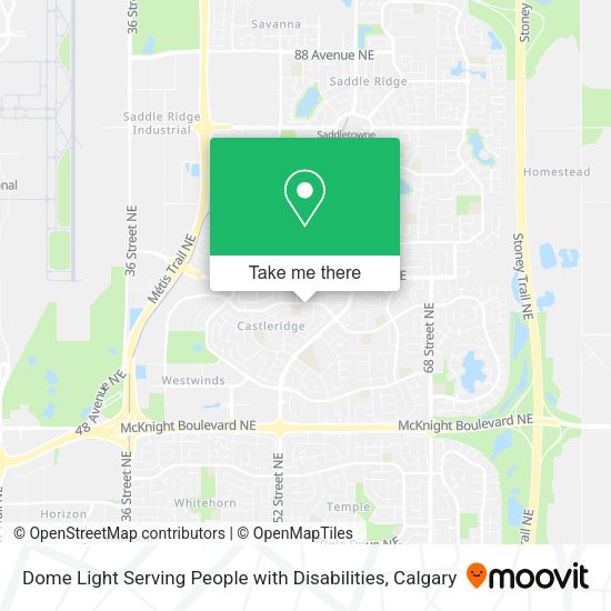 Dome Light Serving People with Disabilities map
