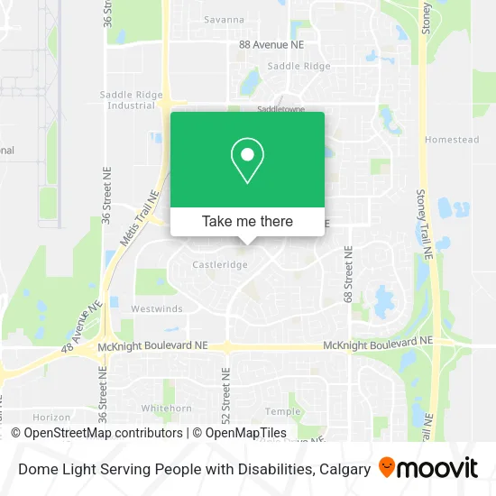 Dome Light Serving People with Disabilities map