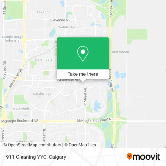 911 Cleaning YYC map