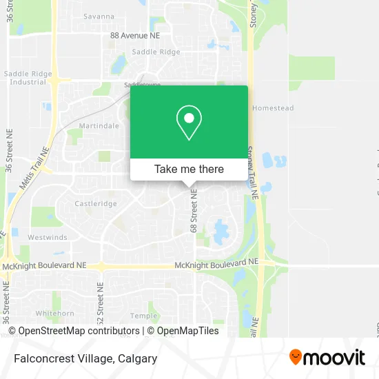 Falconcrest Village map