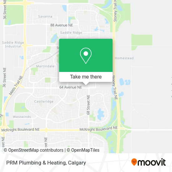 PRM Plumbing & Heating map