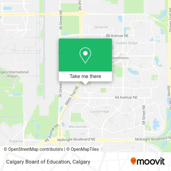 Calgary Board of Education map