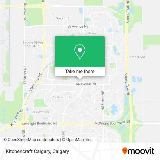 Kitchencraft Calgary map