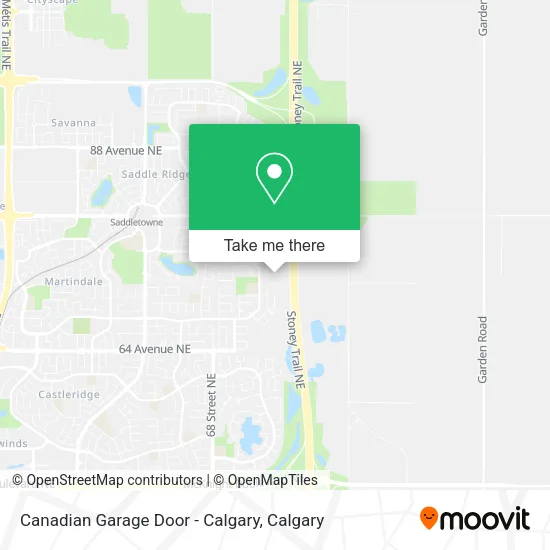 Canadian Garage Door - Calgary map