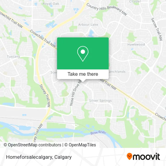Homeforsalecalgary map