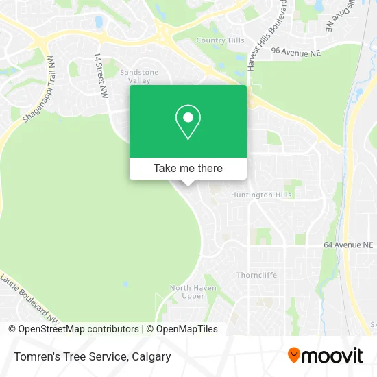 Tomren's Tree Service map