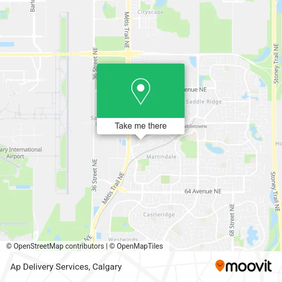 Ap Delivery Services map